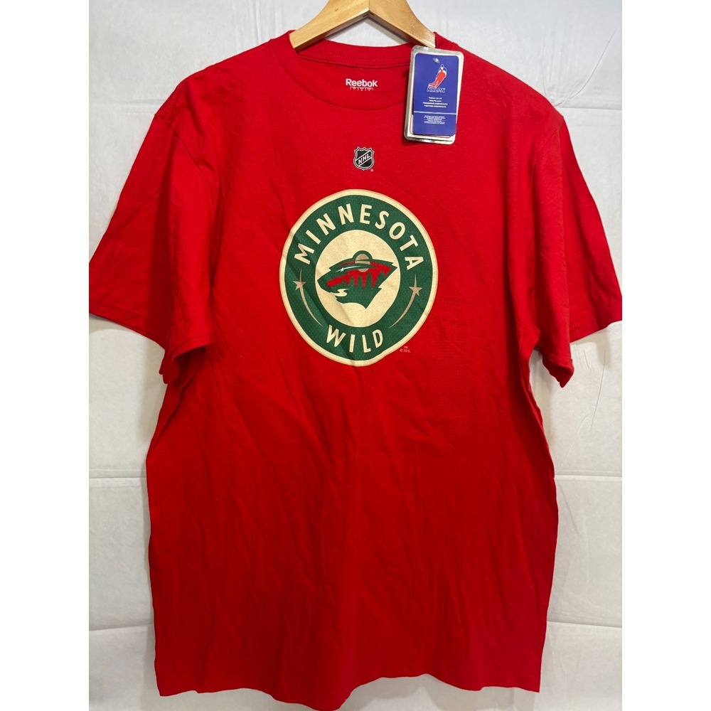 Minnesota Wild Hockey Club Reebok Mens T-Shirt Ryan Suter #20 NHL‎ Graphic Large